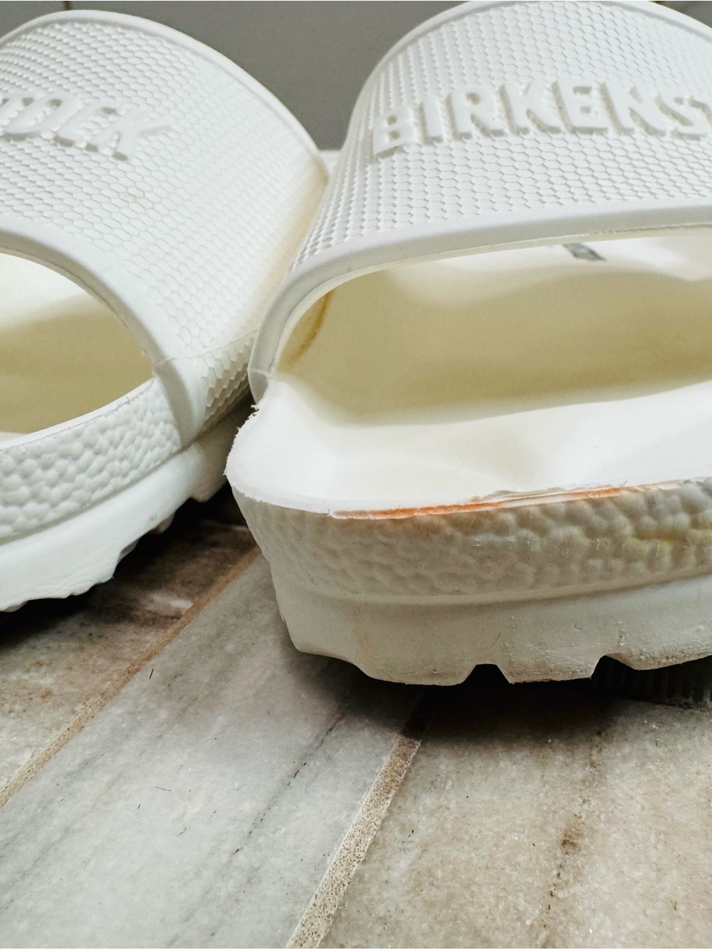 Birkenstock Barbados EVA White Slide Sandals Women’s Size 8 / EU 39 Narrow - Picture 5 of 11